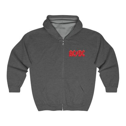 AC-DC Adult Zip-Up Hoodie