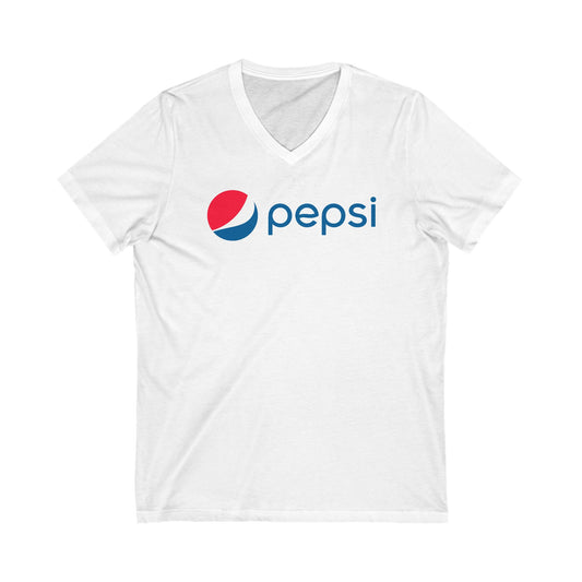 Pepsi Logo Adult V-Neck T-Shirt