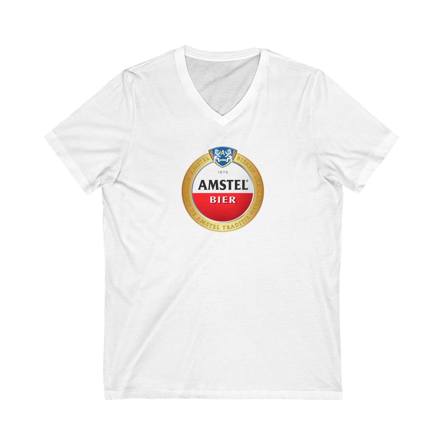 AMSTEL Adult V-Neck T-Shirt