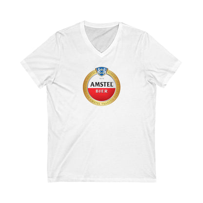 AMSTEL Adult V-Neck T-Shirt