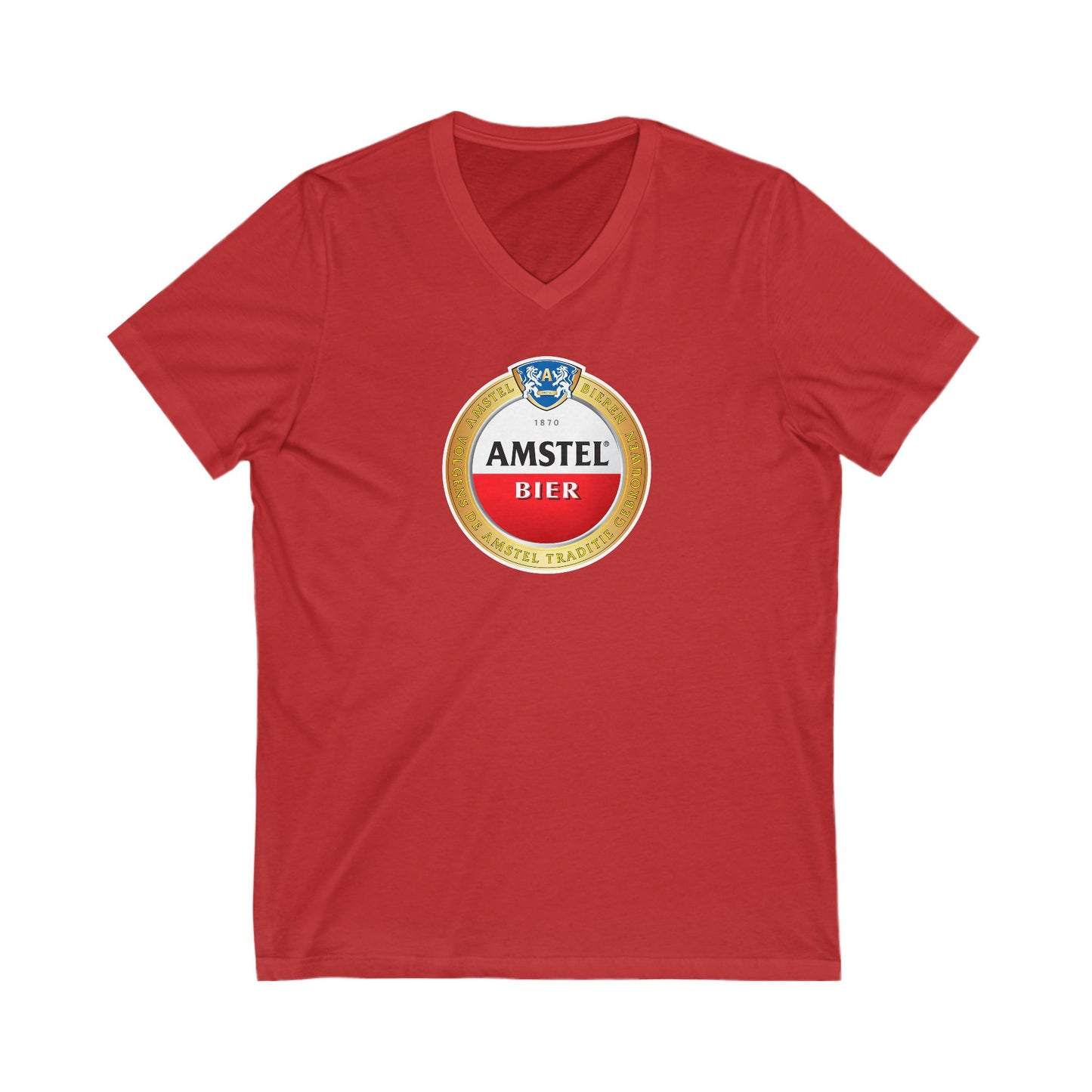 AMSTEL Adult V-Neck T-Shirt