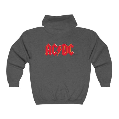 AC-DC Adult Zip-Up Hoodie