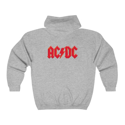 AC-DC Adult Zip-Up Hoodie