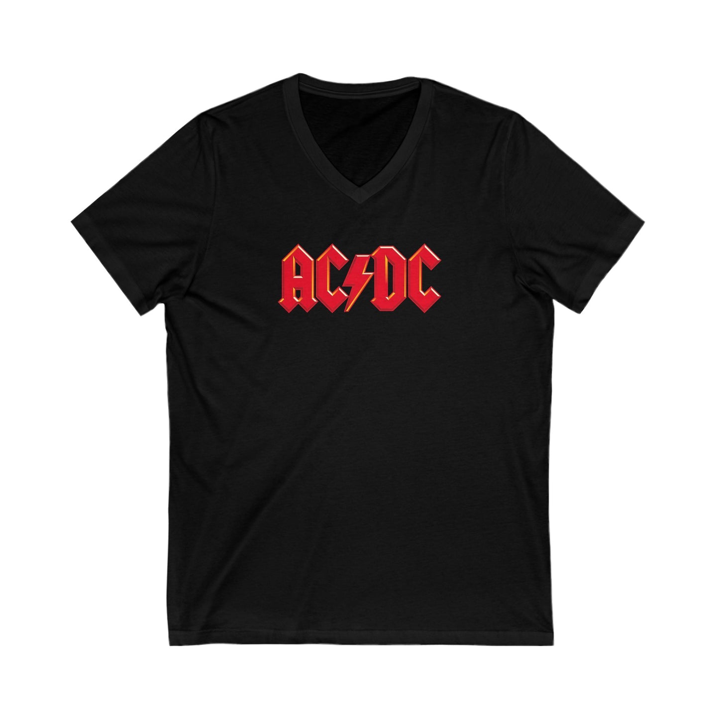 AC-DC Adult V-Neck T-Shirt