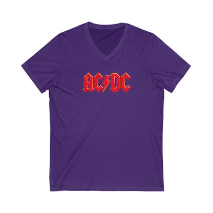 AC-DC Adult V-Neck T-Shirt