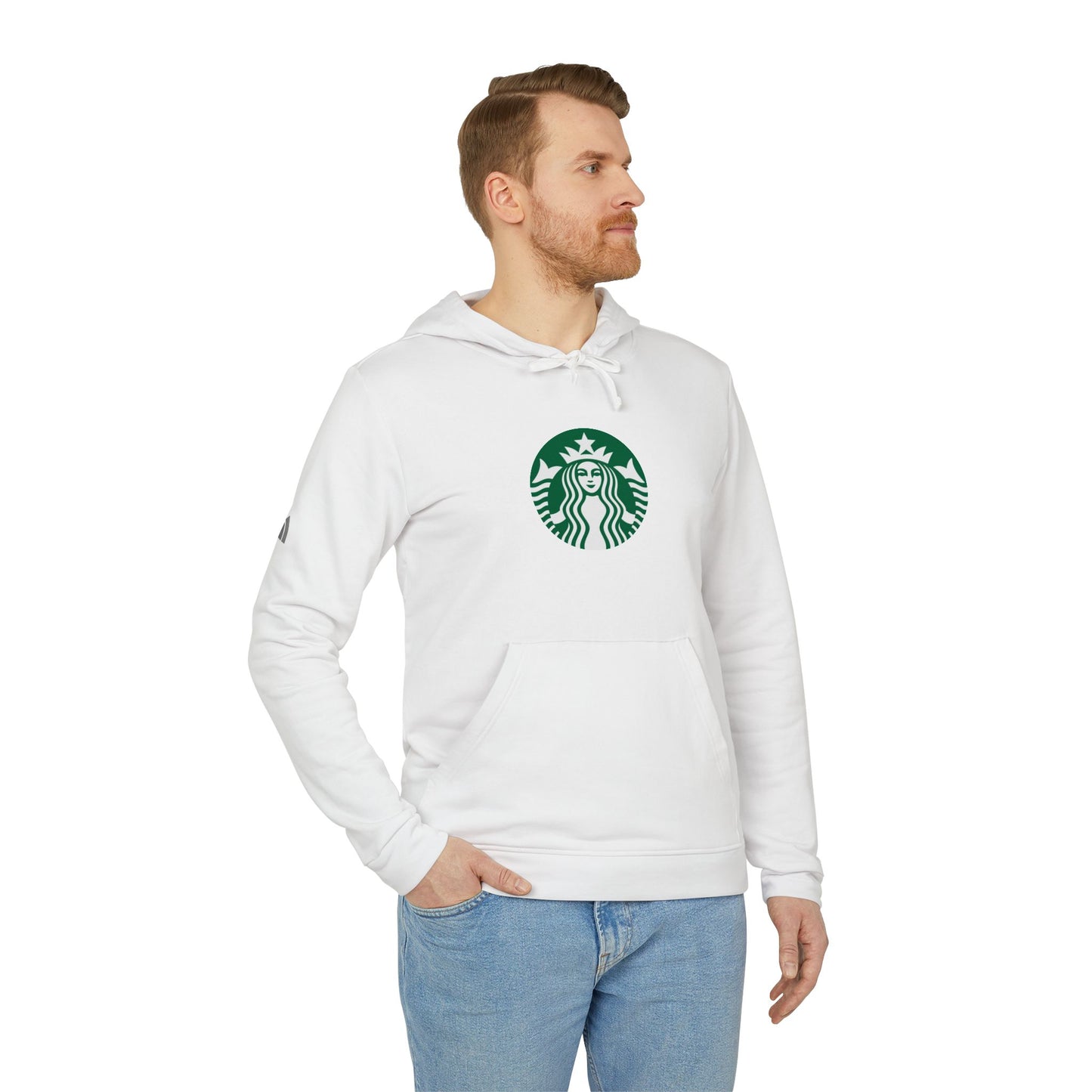 Starbucks Logo Adidas Adult Hoodie