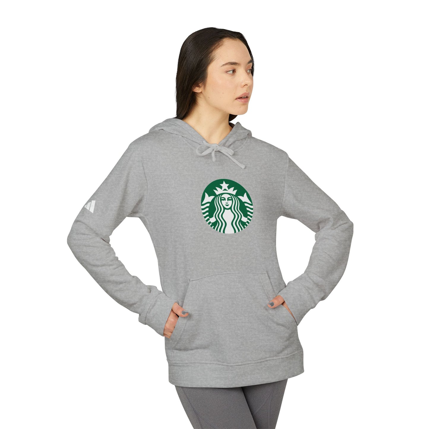 Starbucks Logo Adidas Adult Hoodie