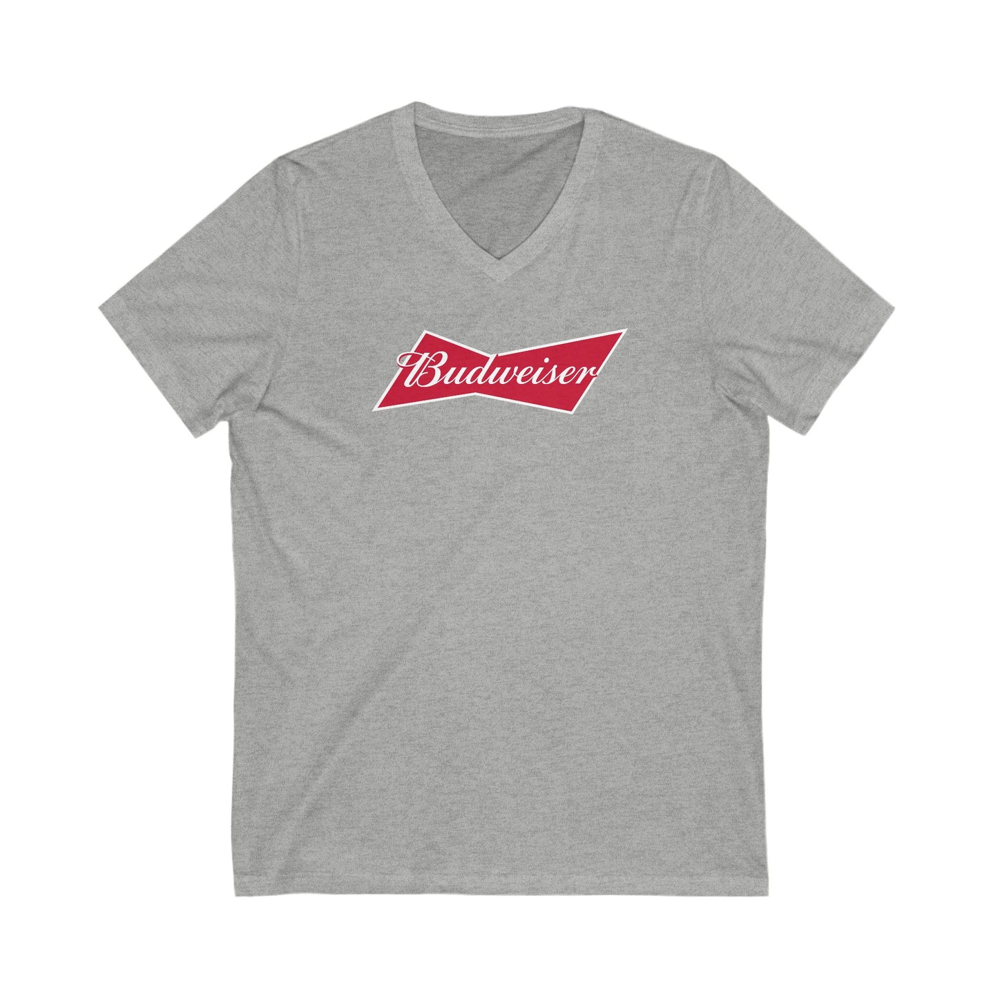 Budweiser Logo Adult V-Neck T-Shirt