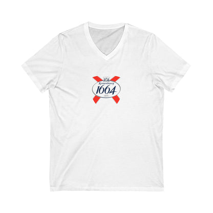 KRONENBOURG 1664 Adult V-Neck T-Shirt