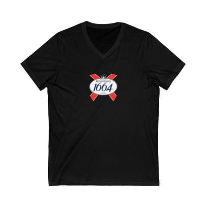 KRONENBOURG 1664 Adult V-Neck T-Shirt