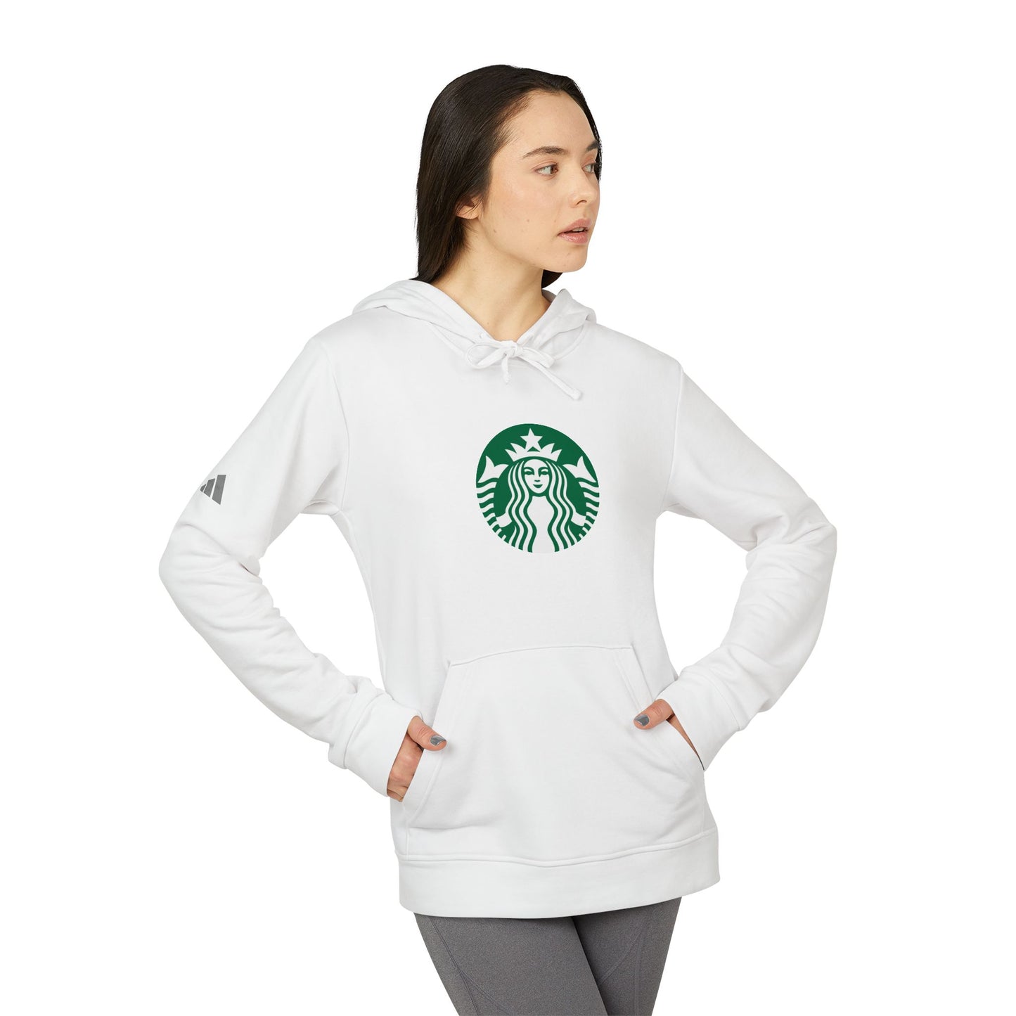 Starbucks Logo Adidas Adult Hoodie