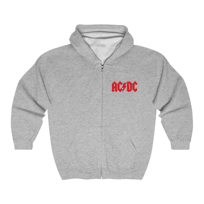 AC-DC Adult Zip-Up Hoodie