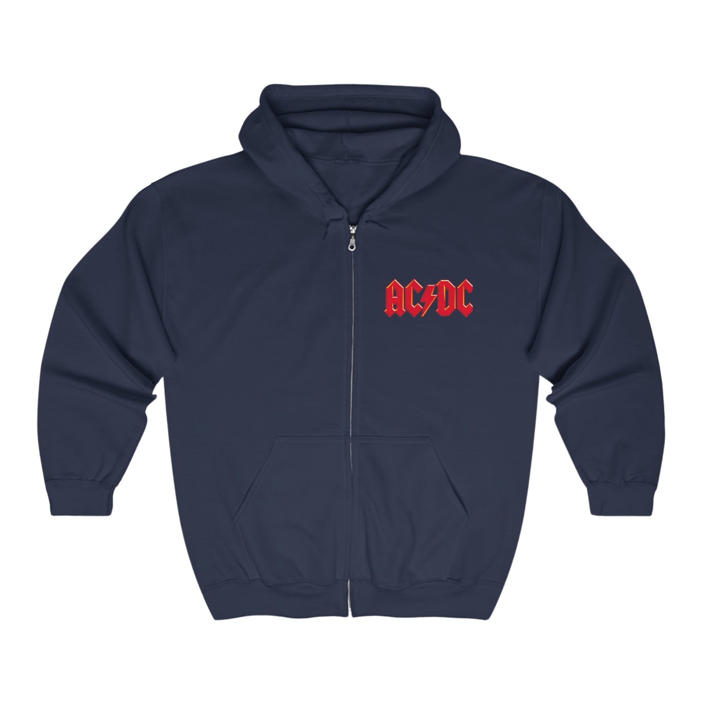 AC-DC Adult Zip-Up Hoodie