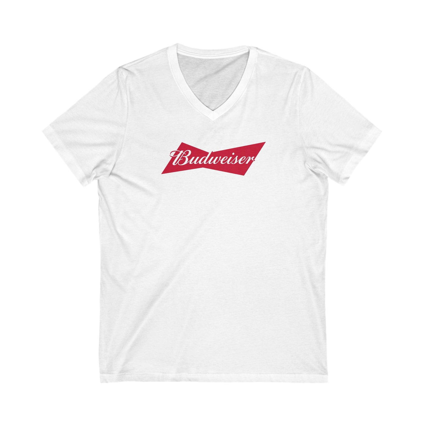 Budweiser Logo Adult V-Neck T-Shirt