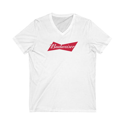 Budweiser Logo Adult V-Neck T-Shirt