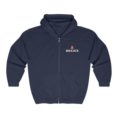 BECK'S Adult Zip-Up Hoodie