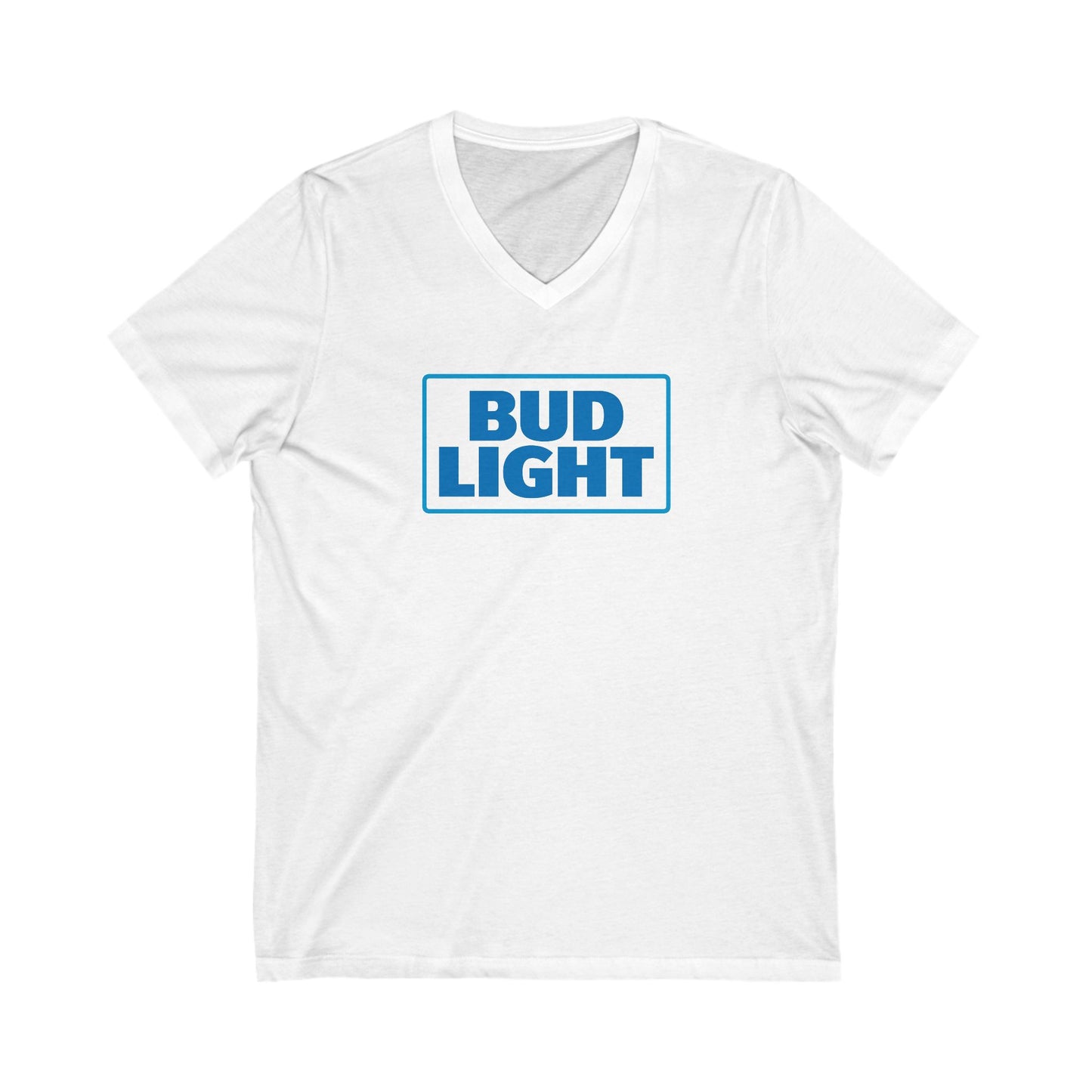 BUD LIGHT Adult V-Neck T-Shirt