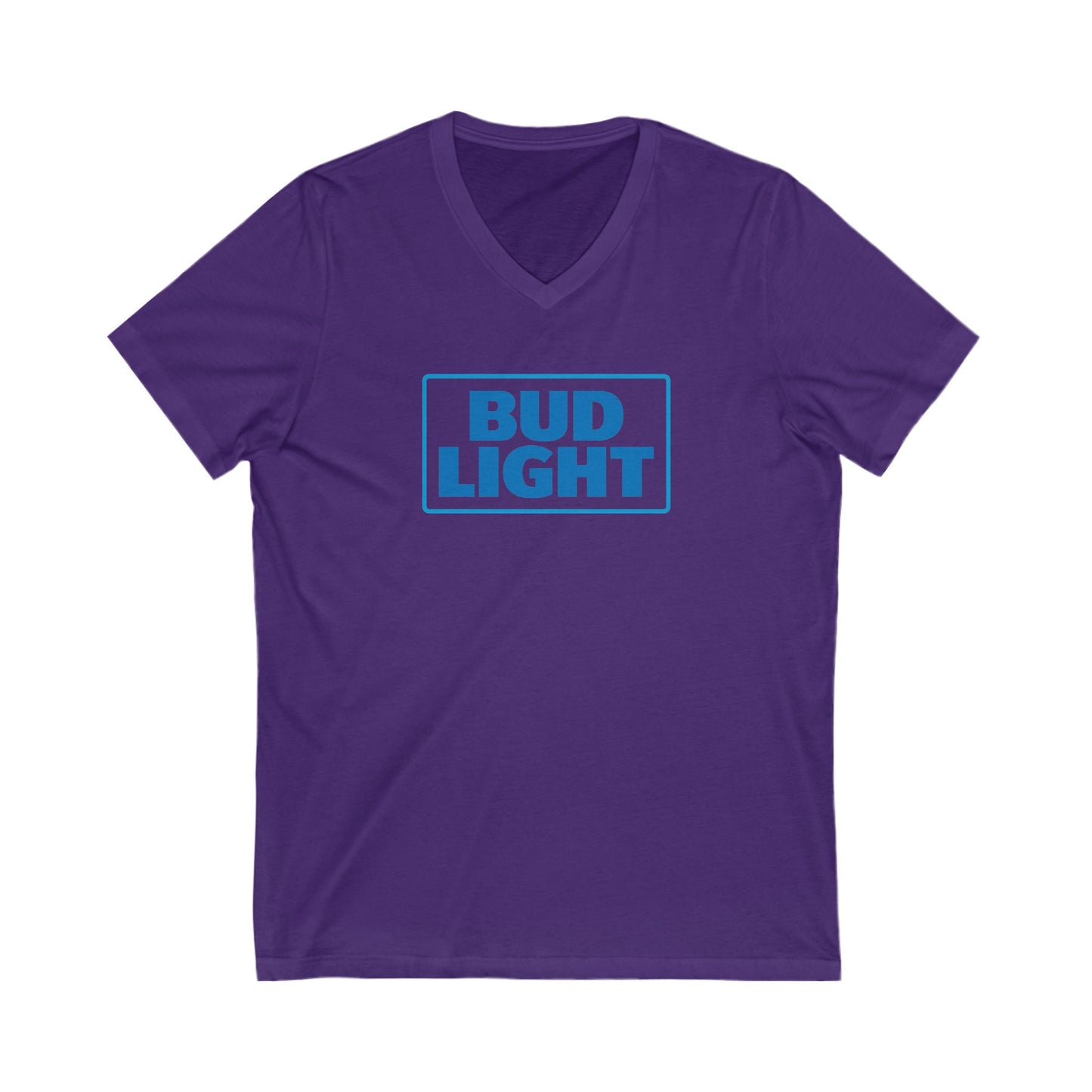 BUD LIGHT Adult V-Neck T-Shirt