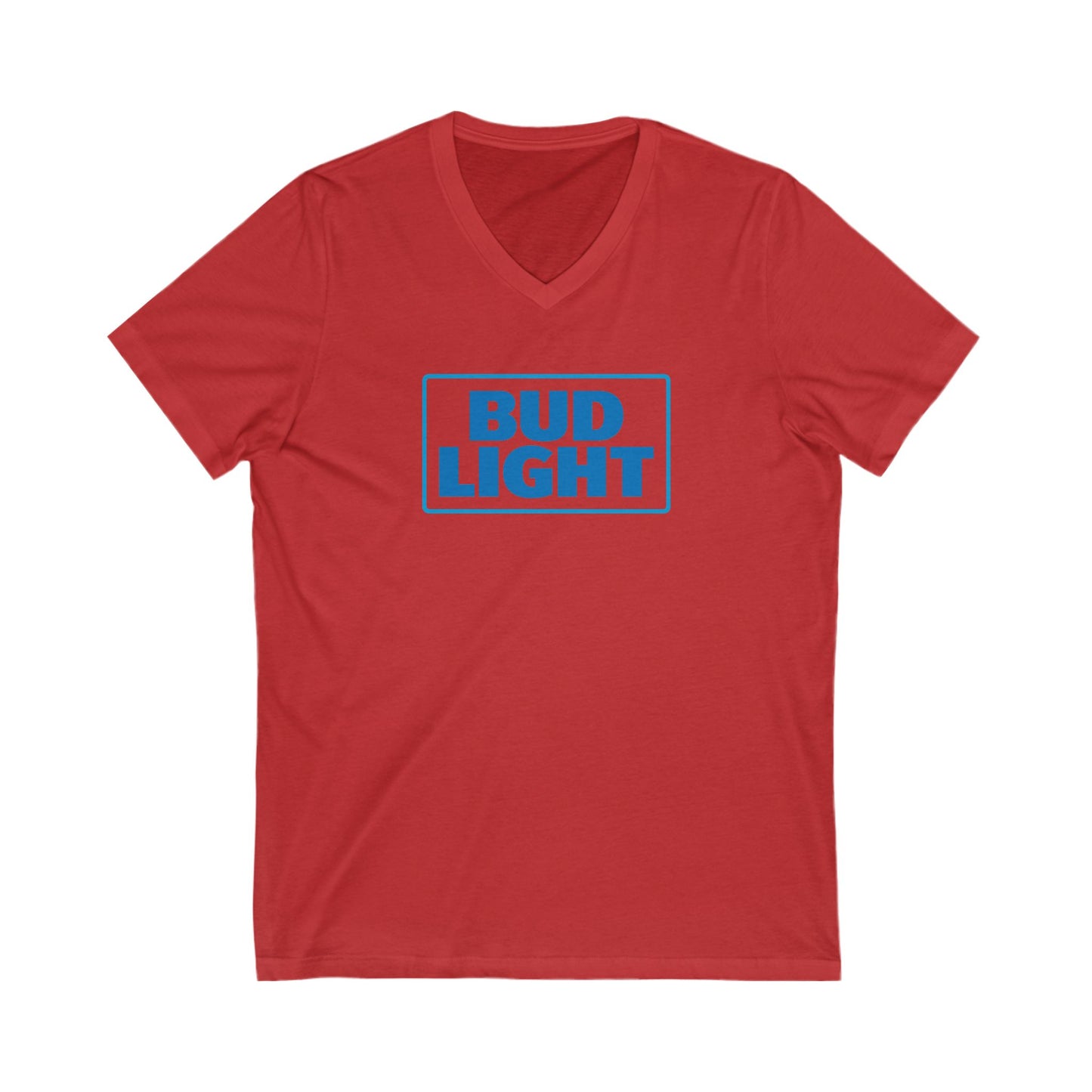 BUD LIGHT Adult V-Neck T-Shirt